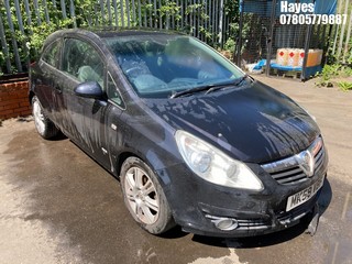 Location:  Hayes - 2008 VAUXHALL CORSA DESIGN 3 Door Hatchback REG: MK58VBF, Keys: No, MOT Expiry date: 10/03/2025, 1364 Petrol, 5 Speed Manual Petrol, Former Keepers: 4