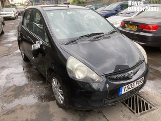 Location:  Hayes - 2005 HONDA JAZZ SE 5 Door Hatchback REG: YS05PHO, Keys: No, MOT Expiry date: 19/05/2025, 1339 Petrol, 5 Speed Manual Petrol, Former Keepers: 7