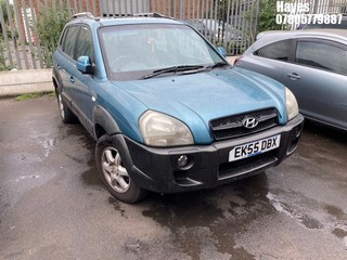 Location:  Hayes - 2005 HYUNDAI TUCSON CRTD CDX AUTO Estate REG: EK55DBX, Keys: No, MOT Expiry date: 31/01/2026, 1991 Diesel, 4 Speed Auto Diesel, Former Keepers: 10