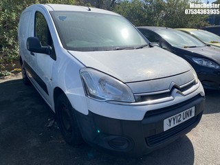 Location: Manchester - 2012 CITROEN BERLINGO 625 ENTERPRISE H Panel Van REG: YY12UNW, 1560 Diesel, 5 Speed Manual Diesel, Former Keepers: 6, Keys: No, MOT Expiry date: 25/10/2024