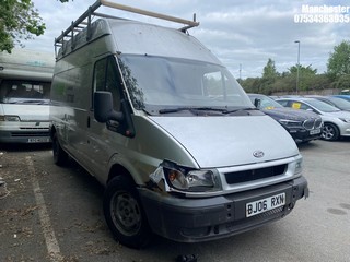 Location: Manchester - 2006 FORD TRANSIT 350 LWB Panel Van REG: BJ06RXN, 2402 Diesel, 5 Speed Manual Diesel, Former Keepers: 4, Keys: No, MOT Expiry date: 09/02/2024