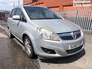 Location: Nottingham - 2010  VAUXHALL ZAFIRA ELITE CDTI ECOFLEX MPV  REG: SG60KXP, 1686cc Diesel , 6 Speed Manual Diesel, Former Keepers: 5, Keys: Yes, MOT Expiry date: 30/05/2025