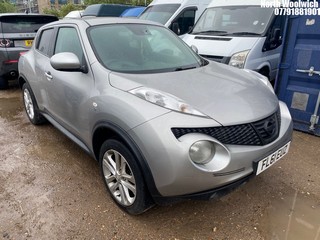 Location: North Woolwich - 2012 NISSAN JUKE ACENTA PREMIUM 5 Door Hatchback REG: FL61EUZ, Keys: No, MOT Expiry date: 25/04/2025, 1598 Petrol, 5 Speed Manual Petrol, Former Keepers: 6