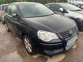 Location: North Woolwich - 2009 VOLKSWAGEN POLO MATCH 70 5 Door Hatchback REG: EO59BZP, Keys: No, MOT Expiry date: 28/02/2025, 1198 Petrol, 5 Speed Manual Petrol, Former Keepers: 1