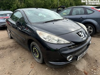 Location: North Woolwich - 2008 PEUGEOT 207 GT TURBO CC Convertible REG: AA08JWX, Keys: No, MOT Expiry date: 03/01/2025, 1598 Petrol, 5 Speed Manual Petrol, Former Keepers: 5
