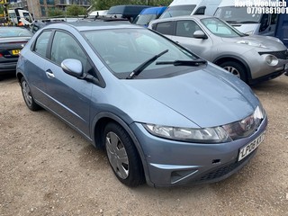 Location: North Woolwich - 2008 HONDA CIVIC SE I-DSI S-A 5 Door Hatchback REG: LP08KXT, Keys: No, MOT Expiry date: 19/07/2024, 1339 Petrol, 6 Speed Semi Auto Petrol, Former Keepers: 2