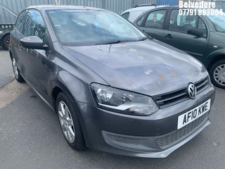 Location: BELVEDERE - 2010 VOLKSWAGEN POLO SE 70 3 DOOR HATCHBACK REG: AF10KWE, 1198cc PETROL, 5 SPEED MANUAL PETROL, Former Keepers: 4, Keys: No, MOT: Expiry date08.07.2025