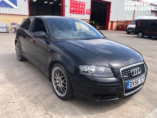 Location: Edinburgh - 2007 AUDI A3 S LINE FSI 3 Door Hatchback REG: DV56TCY, Keys: Yes, MOT Expiry date: 23/06/2023, 1595 Petrol, 6 Speed Manual Petrol, Former Keepers: 10