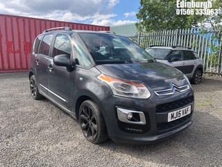 Location: Edinburgh - 2015 CITROEN C3 PICASSO SELECTION HDI MPV REG: MJ15VAF, Keys: No, MOT Expiry date: 04/02/2025, 1560 Diesel, 5 Speed Manual Diesel, Former Keepers: 3