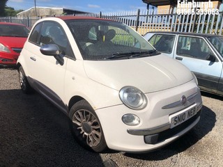 Location: Edinburgh - 2010 FIAT 500 C POP Convertible REG: SN10NEB, Keys: No, MOT Expiry date:02.05.2025 , 1242 Petrol, 5 Speed Manual Petrol, Former Keepers: 3