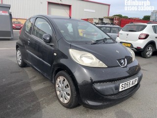 Location: Edinburgh - 2005 PEUGEOT 107 URBAN 3 Door Hatchback REG: SD55AUP, Keys: No, MOT Expiry date: 15/02/2025, 998 Petrol, 5 Speed Manual Petrol, Former Keepers: 5