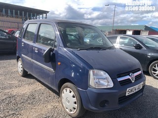 Location: Edinburgh - 2004 VAUXHALL AGILA EXPRESSION TWINPORT MPV REG: SM04XBA, Keys: No, MOT Expiry date:20.06.2024 , 998 Petrol, 5 Speed Manual Petrol, Former Keepers: 3