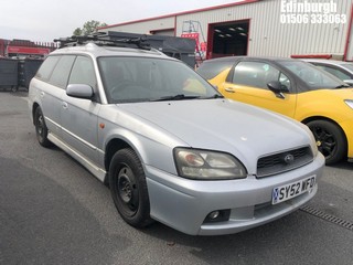 Location: Edinburgh - 2002 SUBARU LEGACY GX AWD Estate REG: SY52WFD, Keys: No, MOT Expiry date: 11/06/2025, 2457 Petrol, 5 Speed Manual Petrol, Former Keepers: 6