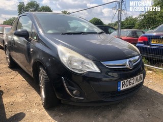 Location: Mitcham - 2012 VAUXHALL CORSA ACTIVE AC 3 Door Hatchback REG: RO62NJN, Keys: No, MOT Expiry date: 08/01/2026, 1229 Petrol, 5 Speed Manual Petrol, Former Keepers: 5
