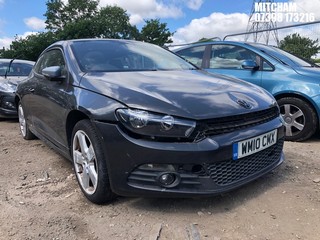 Location: Mitcham - 2010 VOLKSWAGEN SCIROCCO TSI Coupe REG: WM10CMX, Keys: No, MOT Expiry date: 03/02/2025, 1390 Petrol, 6 Speed Manual Petrol, Former Keepers: 7