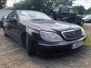Location: Mitcham - 2002 MERCEDES S320 AUTO 4 Door Saloon REG: LS02CFZ, Keys: No, MOT Expiry date: 13/06/2025, 3199 Petrol, 5 Speed Auto Petrol, Former Keepers: 7