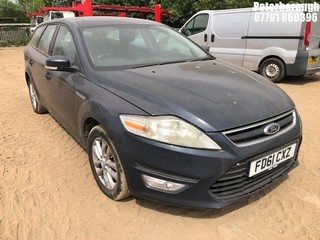 Location: Peterborough - 2012 FORD MONDEO ZETEC TDCI 140 A Estate REG: FD61CXZ, Keys: No, MOT Expiry date: 14/12/2021, 1997 Diesel, 6 Speed Auto Diesel, Former Keepers: 3