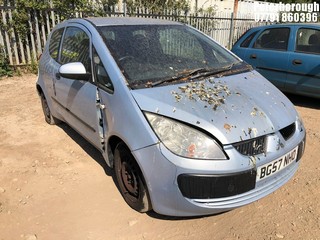 Location: Peterborough - 2007 MITSUBISHI COLT CZI 3 Door Hatchback REG: BG57NHO, Keys: No, MOT Expiry date: 16/08/2024, 01124 Petrol, 5 Speed Manual Petrol, Former Keepers: 8