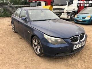 Location: Peterborough - 2007 BMW 523I SE 4 Door Saloon REG: GJ07EWG, Keys: No, MOT Expiry date: 28/03/2024, 2497 Petrol, 6 Speed Manual Petrol, Former Keepers: 6
