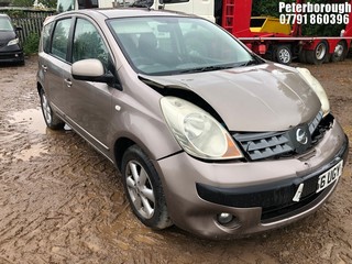 Location: Peterborough - 2006 NISSAN NOTE SE AUTO MPV REG: KU56UGY, Keys: No, MOT Expiry date: 18/09/2025, 1598 Petrol, 4 Speed Auto Petrol, Former Keepers: 4
