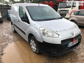 Location: Peterborough - 2014 PEUGEOT PARTNER 850 PROFESSION L1 Panel Van REG: GJ64USP, Keys: No, MOT Expiry date: 02/02/2025, 1560 Diesel, 5 Speed Manual Diesel, Former Keepers: 4