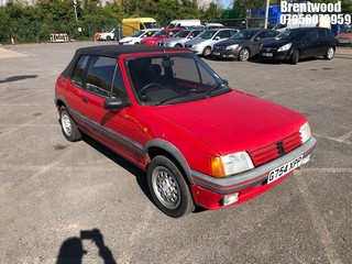 Location: Brentwood - 1990 PEUGEOT 205 CTI CABRIOLET Convertible REG: G754XPP, Keys: Yes, MOT Expiry date: 31/08/2024, 1580 Petrol, 5 Speed Manual Petrol, Former Keepers: 3