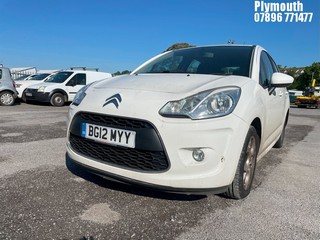 Location: Plymouth - 2012 CITROEN C3 WHITE 5 Door Hatchback REG: BG12MYY, Keys: No, MOT Expiry date: 11/02/2025, 1360 Petrol, 5 Speed Manual Petrol, Former Keepers: 3