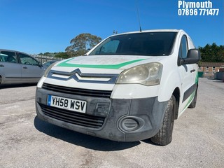 Location: Plymouth - 2008 CITROEN BERLINGO 850 LX HDI Panel Van REG: YH58WSV, Keys: No, MOT Expiry date: 21/10/2023, 1560 Diesel, 5 Speed Manual Diesel, Former Keepers: 3