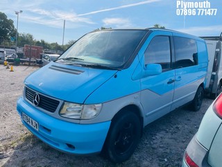 Location: Plymouth - 2000 MERCEDES VITO 110 CDI Panel Van REG: X784NJW, Keys: No, MOT Expiry date: 20/10/2024, 02151 Diesel, 5 Speed Manual Diesel, Former Keepers: 19