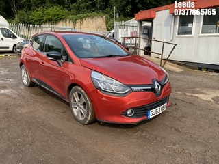 Location: Leeds - 2014 RENAULT  CLIO D-QUE S M-NAV NRG TC 5 DOOR HATCHBACK REG: GJ63MEV, 899cc PETROL, 5 SPEED MANUAL PETROL, Former Keepers: 2, Keys: Yes, MOT Expiry date: 14-02-2026