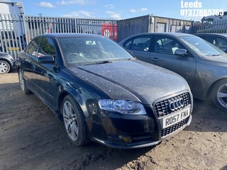Location: Leeds - 2007 AUDI A4 S LINE SE TDI 4 Door Saloon REG: RO57FNA, Keys: No, MOT Expiry date: 18-12-2025, 1986 Diesel, 6 Speed Manual Diesel, Former Keepers: 9