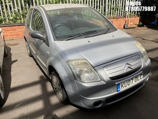 Location:  Hayes - 2007 CITROEN C2 AIRPLAY+ 3 Door Hatchback REG: KU07OLC, Keys: No, MOT Expiry date: 19/02/2025, 1124 Petrol, 5 Speed Manual Petrol, Former Keepers: 5