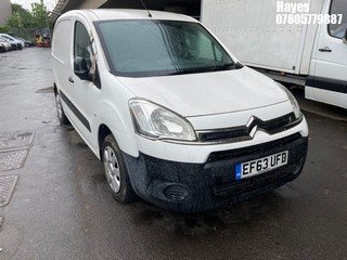 Location:  Hayes - 2014 CITROEN BERLINGO 625 ENTERPRISE H Panel Van REG: EF63UFD, Keys: No, MOT Expiry date: 17/02/2025, 1560 Diesel, 5 Speed Manual Diesel, Former Keepers: 2