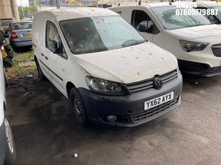 Location:  Hayes - 2013 VOLKSWAGEN CADDY C20 TDI S-A Panel Van REG: YX62AYX, Keys: No, MOT Expiry date: 15/12/2021, 1598 Diesel, 7 Speed S-Auto Diesel, Former Keepers: 9
