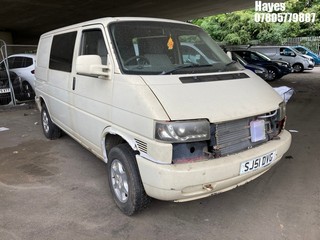 Location:  Hayes - 2002 VOLKSWAGEN TRANSPORTER TDI SWB Panel Van REG: SJ51DVG, Keys: No, MOT Expiry date: 15/09/2024, 2461 Diesel, 5 Speed Manual Diesel, Former Keepers: 8