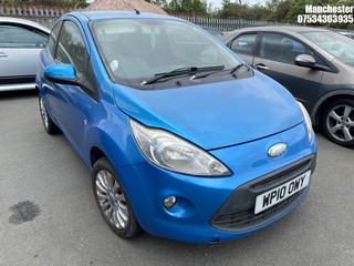 Location: Manchester - 2010 FORD KA ZETEC 3 Door Hatchback REG: WP10OWY, 1242 Petrol, 5 Speed Manual Petrol, Former Keepers: 4, Keys: No, MOT Expiry date: 03/09/2024