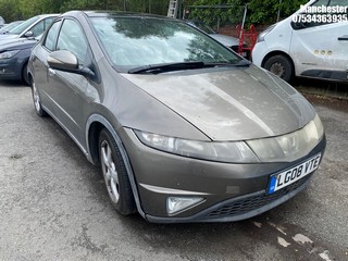 Location: Manchester - 2008 HONDA CIVIC ES I-VTEC 5 Door Hatchback REG: LG08VTE, 1799 Petrol, 6 Speed Manual Petrol, Former Keepers: 7, Keys: No, MOT Expiry date: 24/08/2025