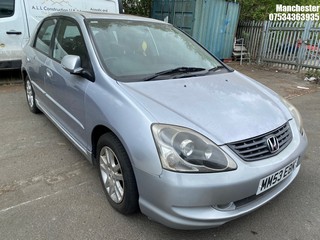 Location: Manchester - 2004 HONDA CIVIC VTEC EXECUTIVE AUTO 5 Door Hatchback REG: MM53EBK, 1590 Petrol, 4 Speed Auto Petrol, Former Keepers: 7, Keys: No, MOT Expiry date: 21/03/2025