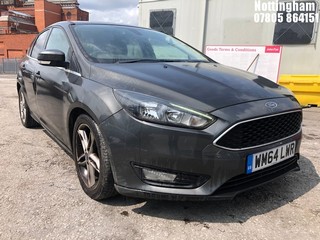 Location: Nottingham - 2014 FORD FOCUS ZETEC  5 DOOR HATCHBACK REG: WM64LWR, 999cc PETROL, 6 SPEED MANUAL PETROL, Former Keepers: 2, Keys: Yes, MOT Expiry date: 19/01/2025