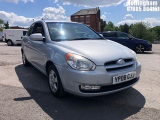 Location: Nottingham - 2008 HYUNDAI  ACCENT ATLANTIC 3 DOOR HATCHBACK REG: YP08GJJ, 1399cc PETROL, 5 SPEED MANUAL PETROL, Former Keepers: 4, Keys: Yes, MOT Expiry date: 27/10/2025