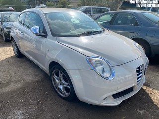 Location: North Woolwich - 2012 ALFA ROMEO MITO DISTINCTIVE M-AIR TB 3 Door Hatchback REG: CE12ZTX, Keys: No, MOT Expiry date: 07/07/2025, 1368 Petrol, 5 Speed Manual Petrol, Former Keepers: 7