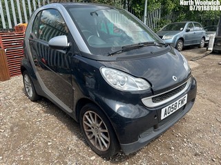 Location: North Woolwich - 2008 SMART FORTWO PASSION 71 AUTO Coupe REG: AO58FMF, Keys: No, MOT Expiry date: 28/01/2025, 999 Petrol, 5 Speed Auto Petrol, Former Keepers: 11