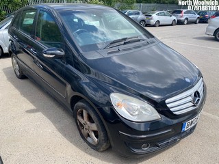 Location: North Woolwich - 2008 MERCEDES B150 SE CVT MPV REG: BW08XLL, Keys: No, MOT Expiry date: 25/07/2024, 1498 Petrol, Variable Speed Auto Petrol, Former Keepers: 5