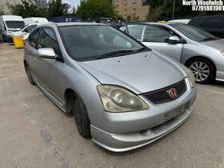 Location: North Woolwich - 2005 HONDA CIVIC SPORT 3 Door Hatchback REG: OV55PDK, Keys: No, MOT Expiry date: 24/01/2025, 1590 Petrol, 5 Speed Manual Petrol, Former Keepers: 8