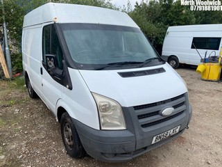 Location: North Woolwich - 2008 FORD TRANSIT 85 T280S FWD Panel Van REG: BN58LXC, Keys: No, MOT Expiry date: 26/10/2025, 2198 Diesel, 5 Speed Manual Diesel, Former Keepers: 5
