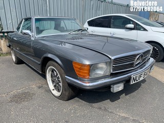 Location: Belvedere - 1976  MERCEDES  450 SL AUTO  Convertible  REG: NUF542P, 4520cc Petrol , AUTOMATIC, Former Keepers: 15, Keys: Yes, MOT Expiry date: