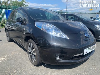 Location: BELVEDERE - 2017 NISSAN LEAF TEKNA 30KWH 	5 DOOR HATCHBACK REG: LT17WUX, 0cc ELECTRIC, 1 SPEED AUTO ELECTRIC, Former Keepers: 2, Keys: No, MOT: Expiry date03.12.2025