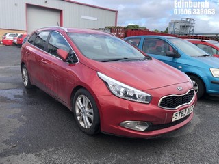 Location: Edinburgh - 2013 KIA CEED 3 ECODYNAMICS CRDI Estate REG: ST63AKZ, Keys: No, MOT Expiry date: 12/12/2024, 1582 Diesel, 6 Speed Manual Diesel, Former Keepers: 2