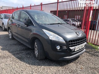 Location: Edinburgh - 2012 PEUGEOT 3008 ACTIVE E-HDI S-A 5 Door Hatchback REG: YT12BGE, Keys: No, MOT Expiry date: 21/12/2024, 1560 Diesel, 6 Speed Semi Auto Diesel, Former Keepers: 6
