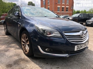 Location: Nottingham - 2014 VAUXHALL INSIGNIA SRI 5 Door Hatchback REG: DU14XPA, Keys: No, MOT Expiry date: 28/05/2025, 1796 Petrol, 6 Speed Manual Petrol, Former Keepers: 6